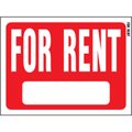 Hy-Ko For Rent Sign 8.5" x 12", 10PK A20602